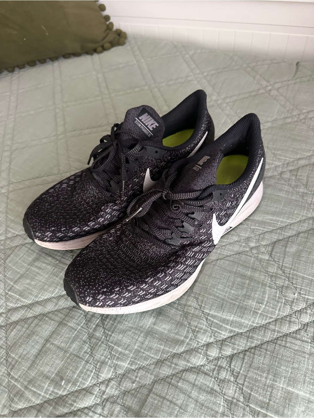 Nike Black and White Women's Running Sneakers